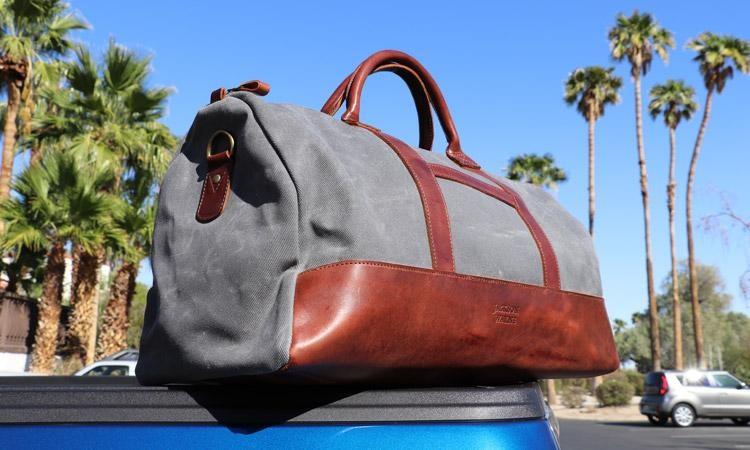 Jackson Wayne Leather and Canvas Weekender Bag