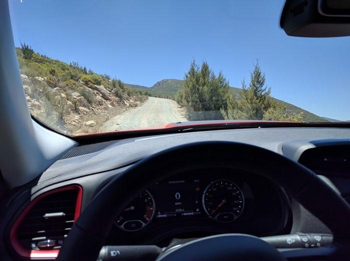on the trail