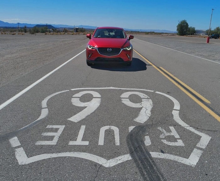 cx 3 rt 66 sign