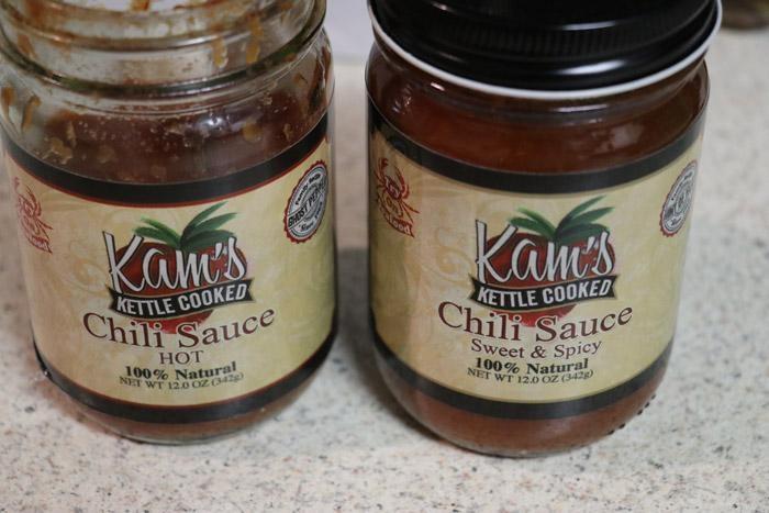 kams chili sauce bottles