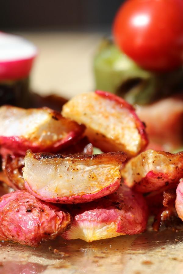 roasted radishes keto recipe