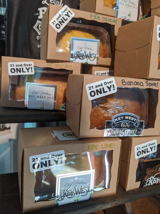key lime rum cakes from chef distilled key west first legal distillery