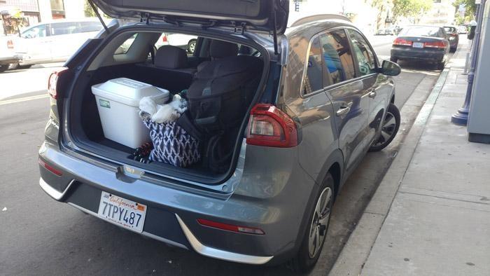 niro trunk space