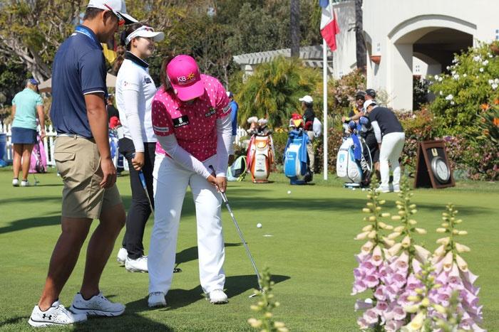 inbee park putting practice