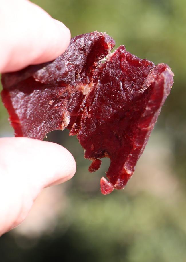 kick ass jerky closeup