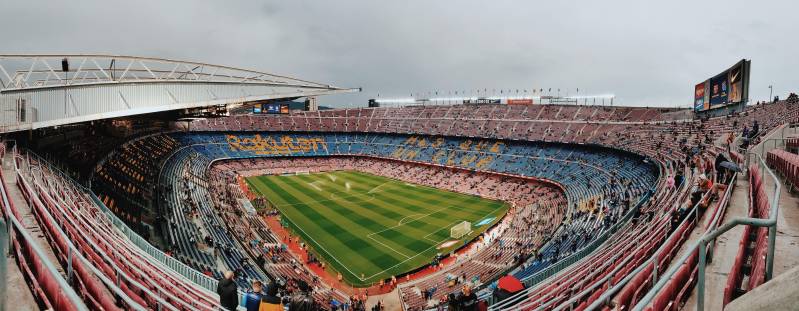 camp nou barcelona football soccer stadium