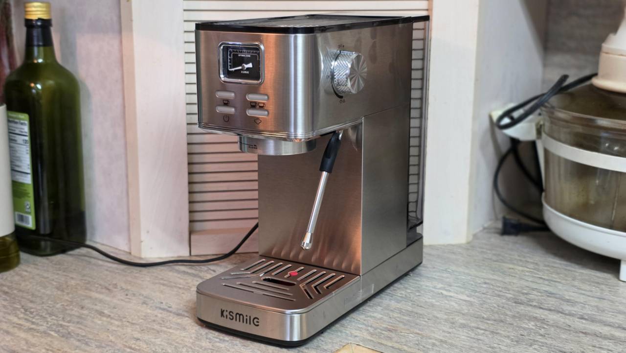 Kismile Espresso Machine with Milk Frother 