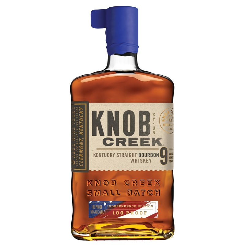 Knob Creek 9 Year Old Independence Edition bourbon with its blue wax seal