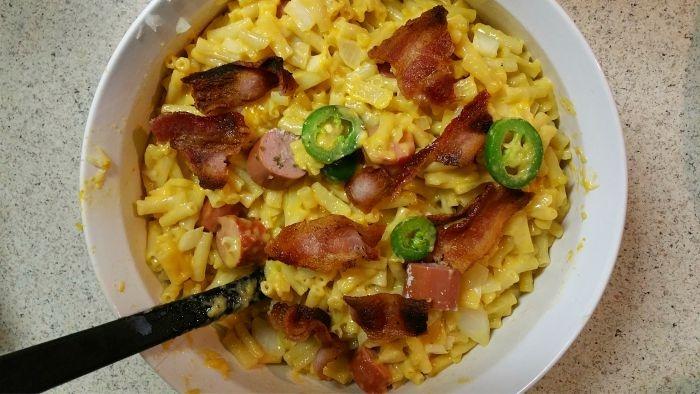 mac cheese top down