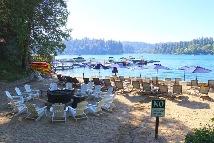 lake arrowhead resort beach area