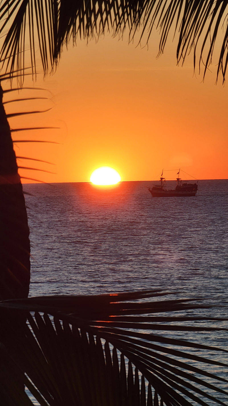 sunset pirate ship lani kai resort fort myers beach florida
