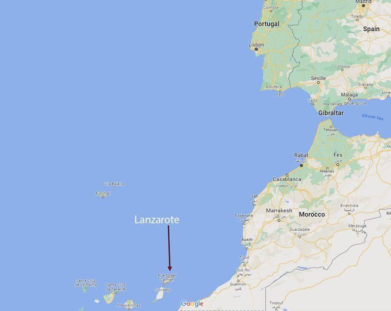 lanzarote canary islands map location
