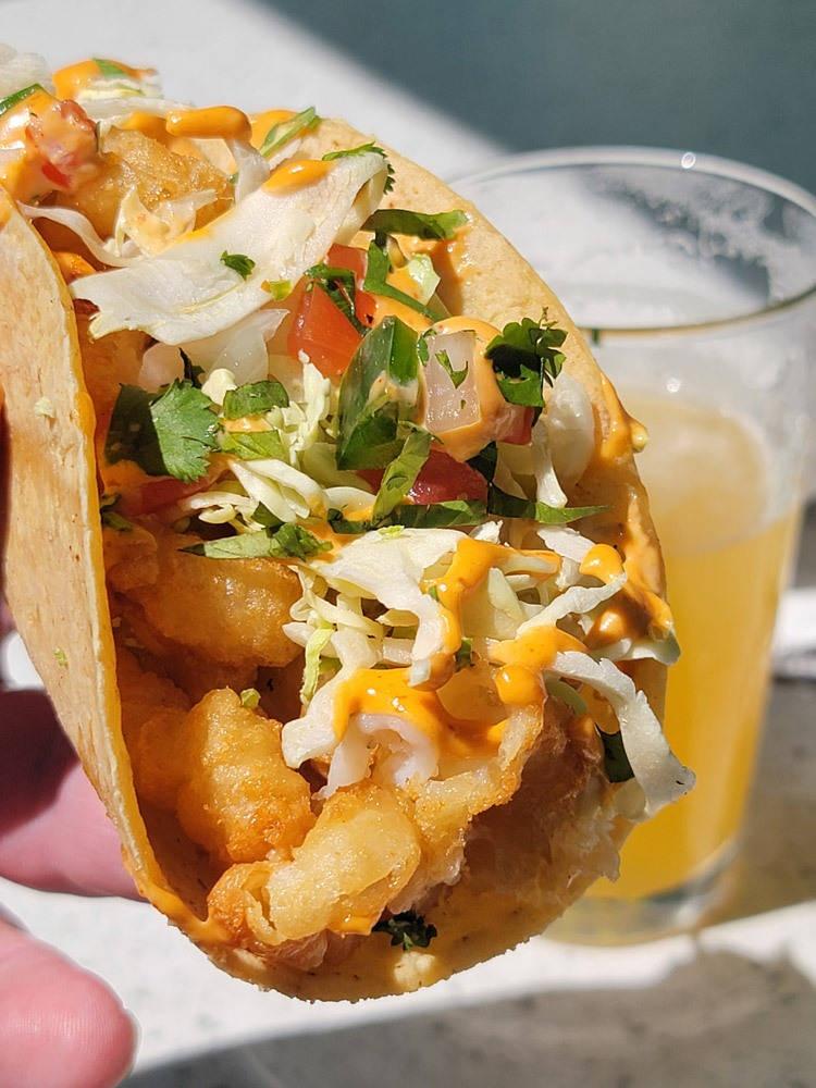 fried calamari tacos