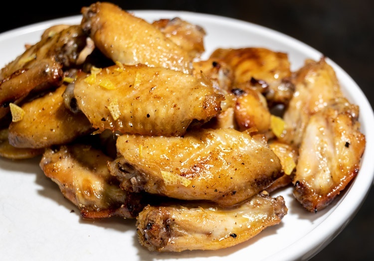 lemon ginger gin wings recipe is delicious