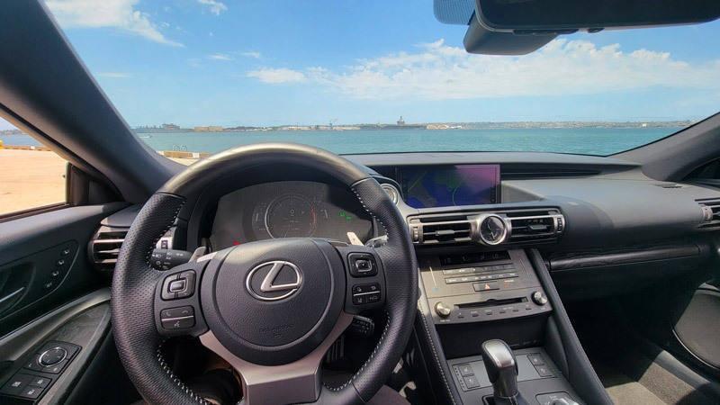 lexus rc 350 f sport dashboard