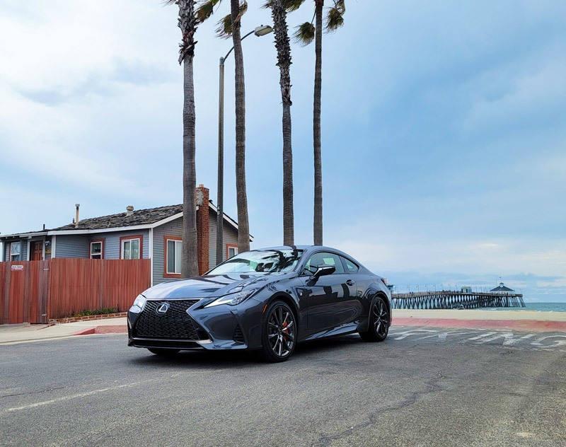 lexus rc 350 f sport on beach