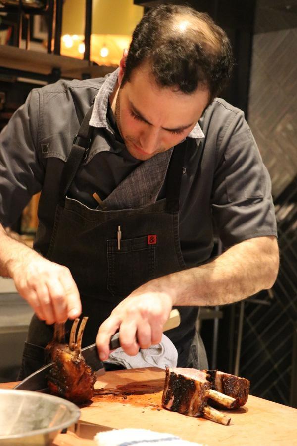 cutting lamb rack libertine social club chefs table experience