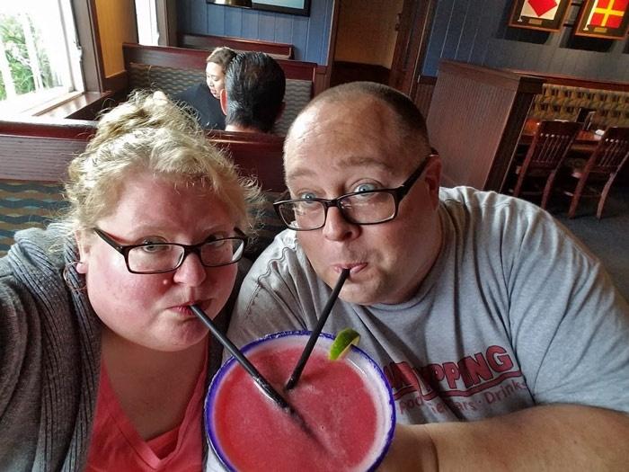 sharing drinks