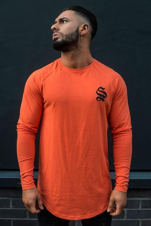 sinners orange long sleeve tee fashion tips for wearing long sleeve tee shirts