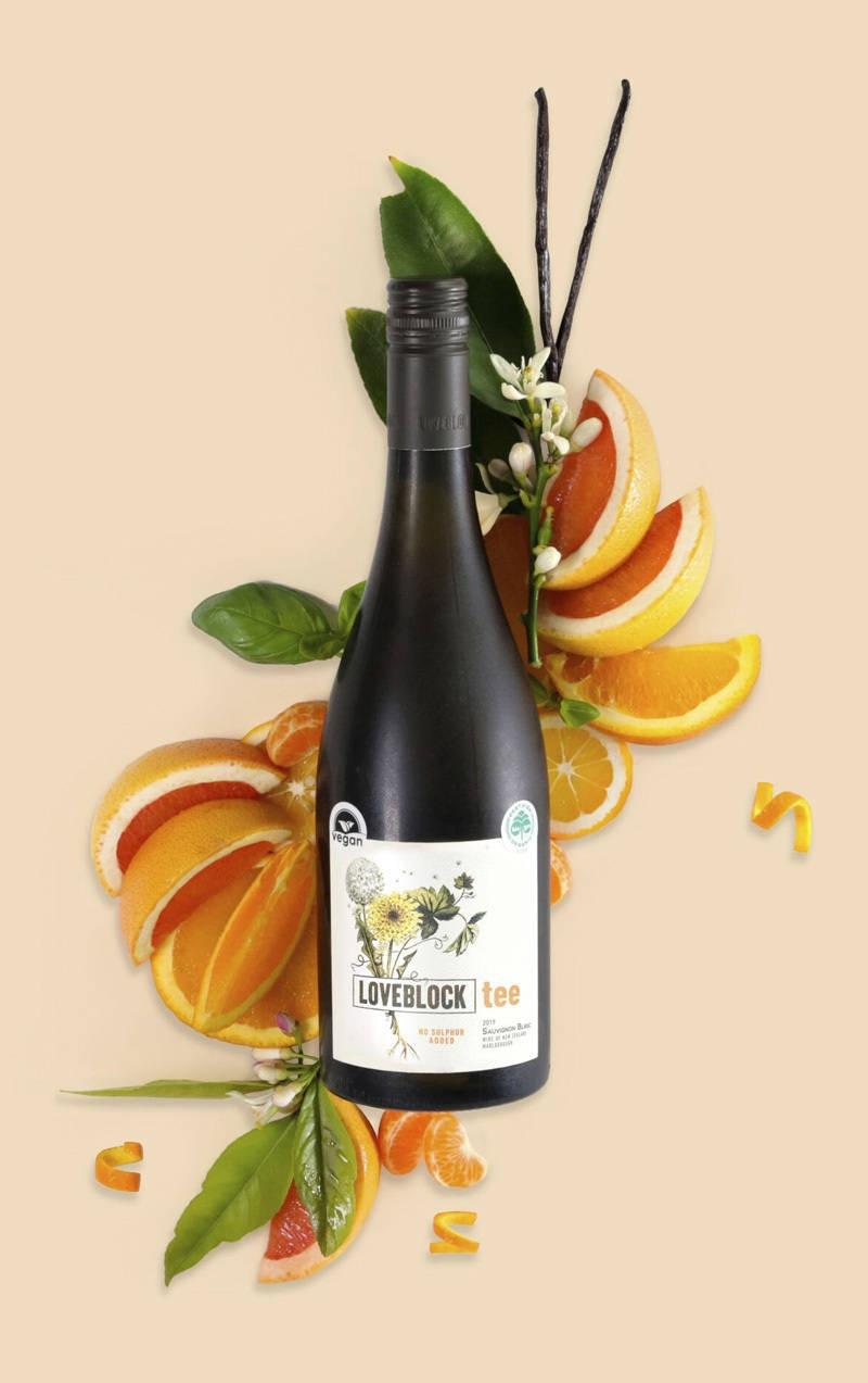 loveblock sauvignon blanc tee wine bottle