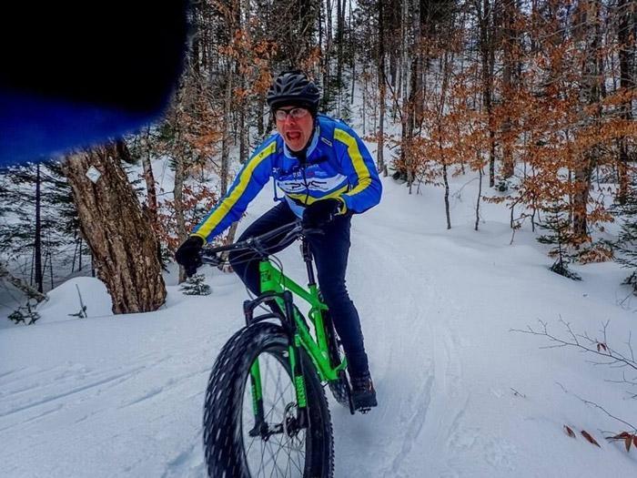fat tire snow bike trails in maine