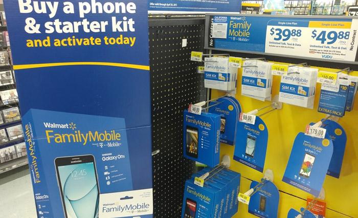 walmart family mobile display