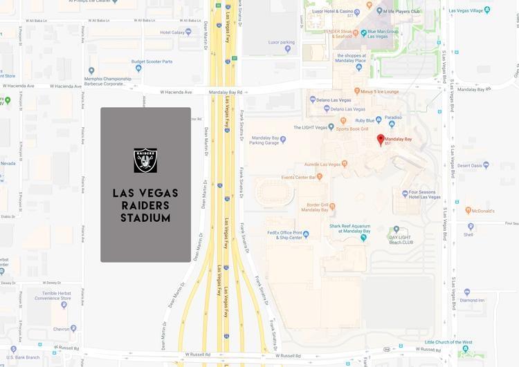 mandalay bay las vegas map