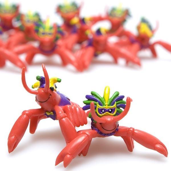 mardi gras crawfish trinkets parade throws
