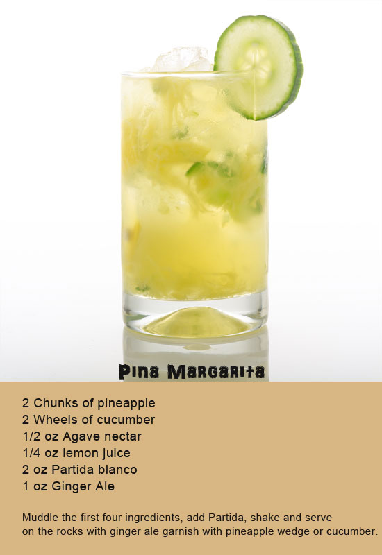 Pineapple "Pina" Margarita recipe by @TequilaPartida and @mantripping
