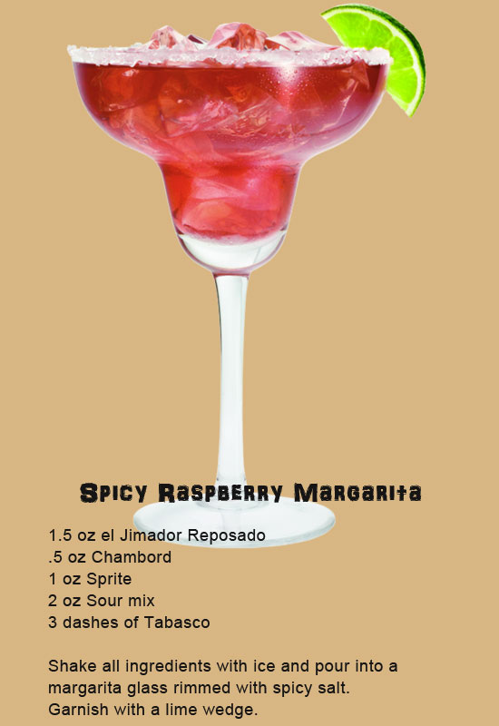 spicy raspberry margarita with el jimador @mantripping