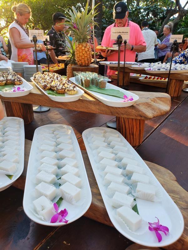 desserts at mauna kea luau