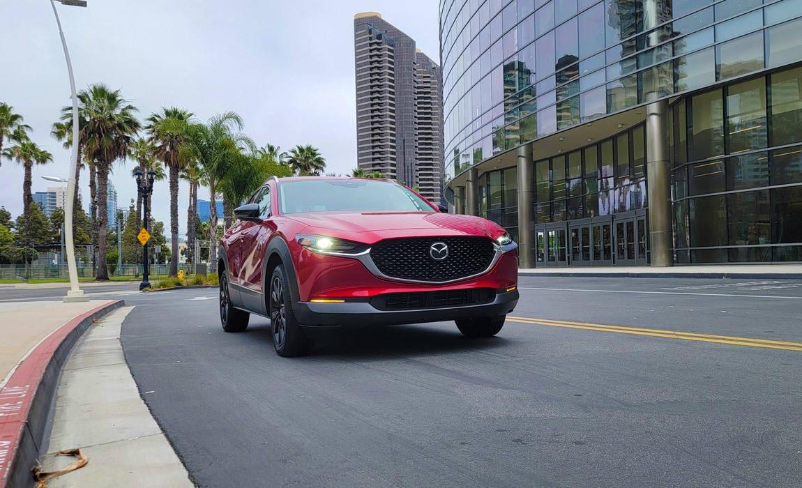driving the CX-30 turbo in the city