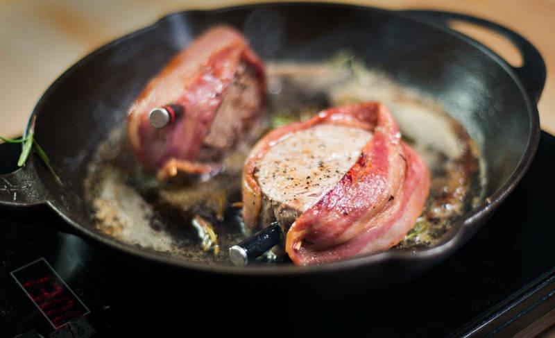 meat stick mini cast iron skillet