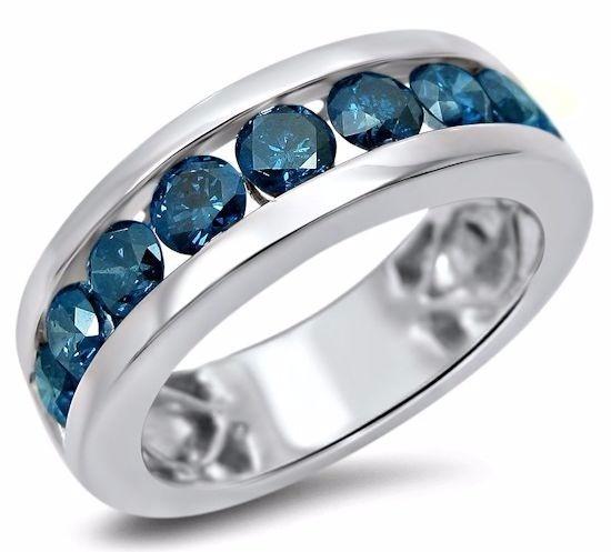 sapphire mens wedding band
