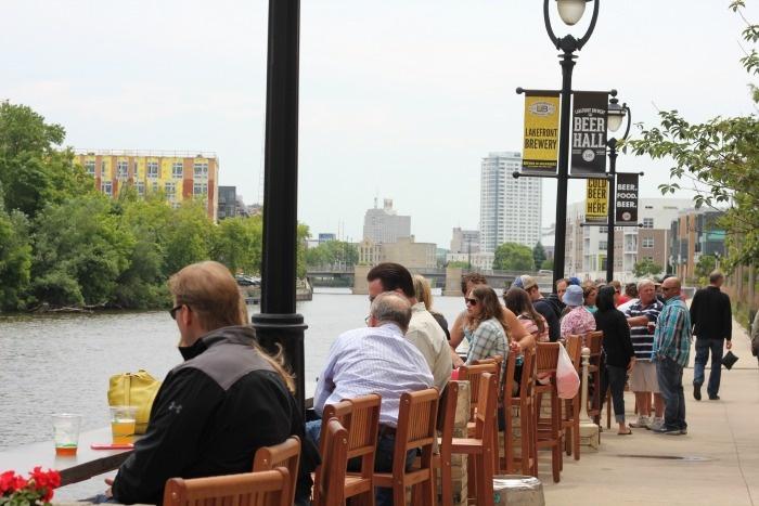 beer garden river