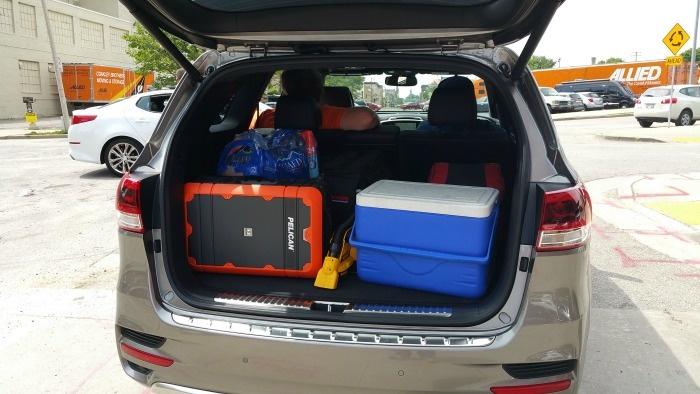 sorento trunk space