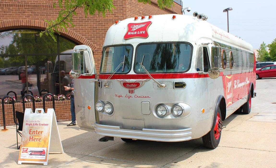 Miller High Life Beer Bus in Milwaukee Wisconsin