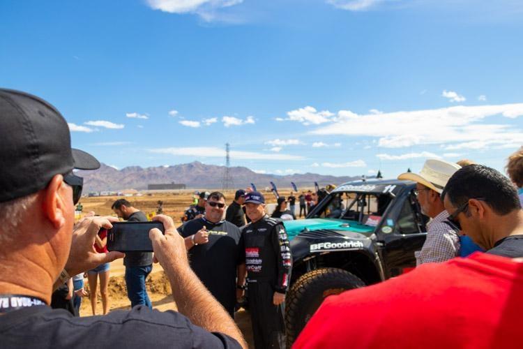 autographs and driver photos at mint 400