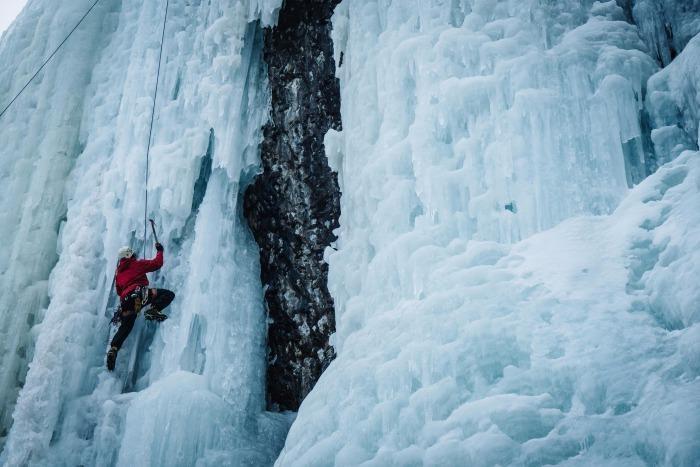 ice climbing in montana