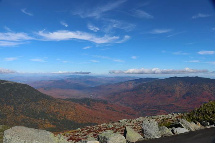fall colors from summit of mount washington