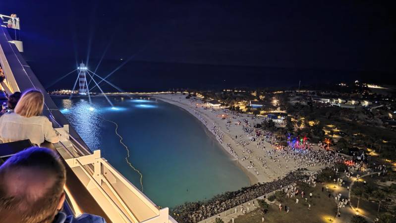 light show on msc ocean cay 