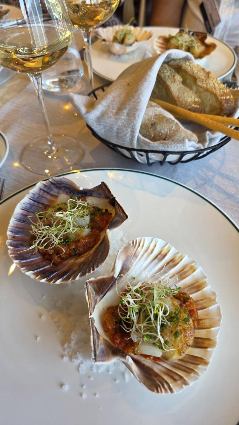 scallops at eatly on msc world america