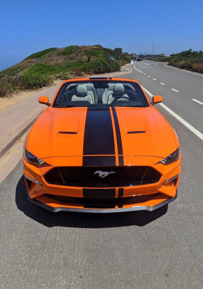 ford mustang gt convertible at cabrillo national monument