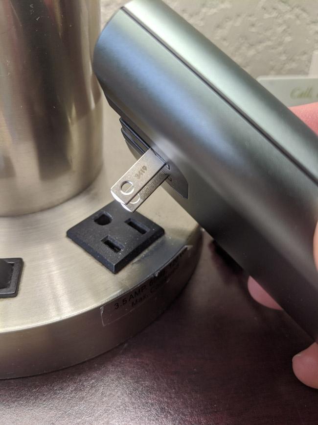 mycharge hub turbo plugged in to standard wall outlett