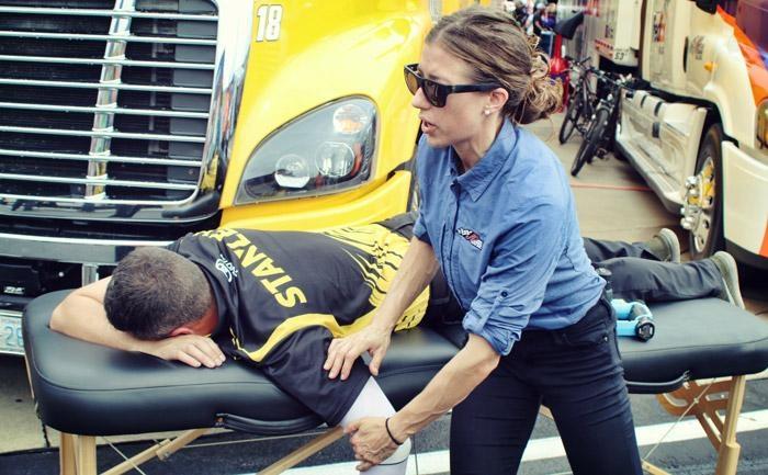 massage therapy before nascar race