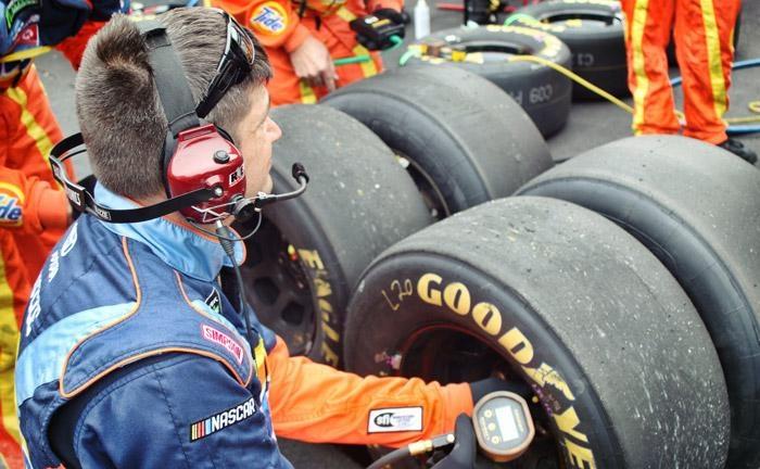 testing tires on race day