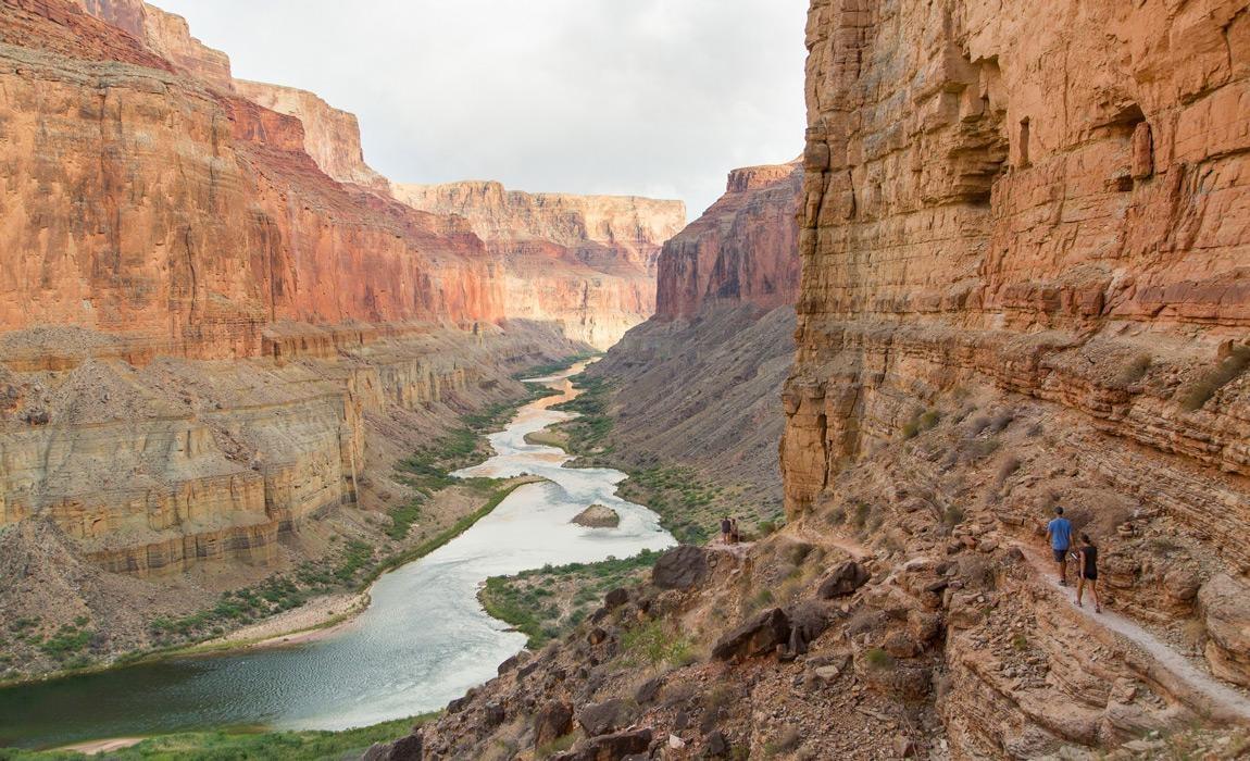 colorado river winding through Grand Canyon National Park in Arizona
