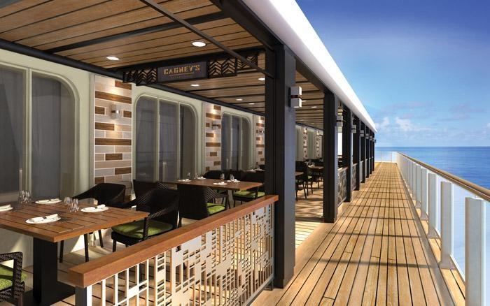 cagneys steak house outdoor seatting norwegian bliss