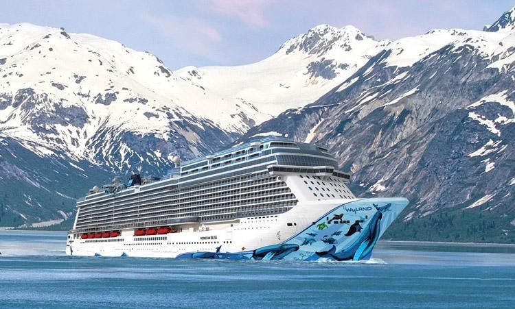 Norwegian Cruise Line Bliss Cruise Ship in Alaska
