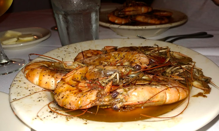 Pascal's Manale famous bbq shrimp in New Orleans Louisiana